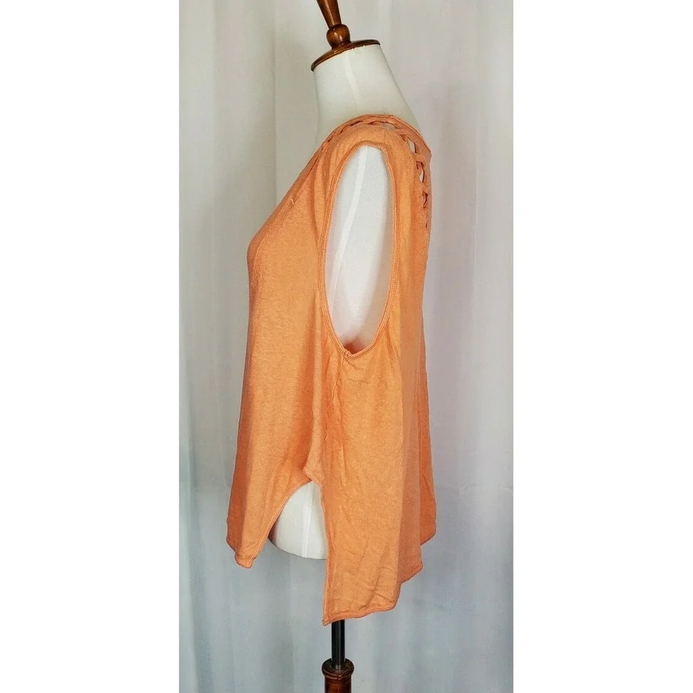 Free People | We The Free Linen Blend Tank Women's size Medium Orange
